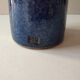 Ceramic vase with blue cover Signed Jean CACHELEUX (Puisaye)