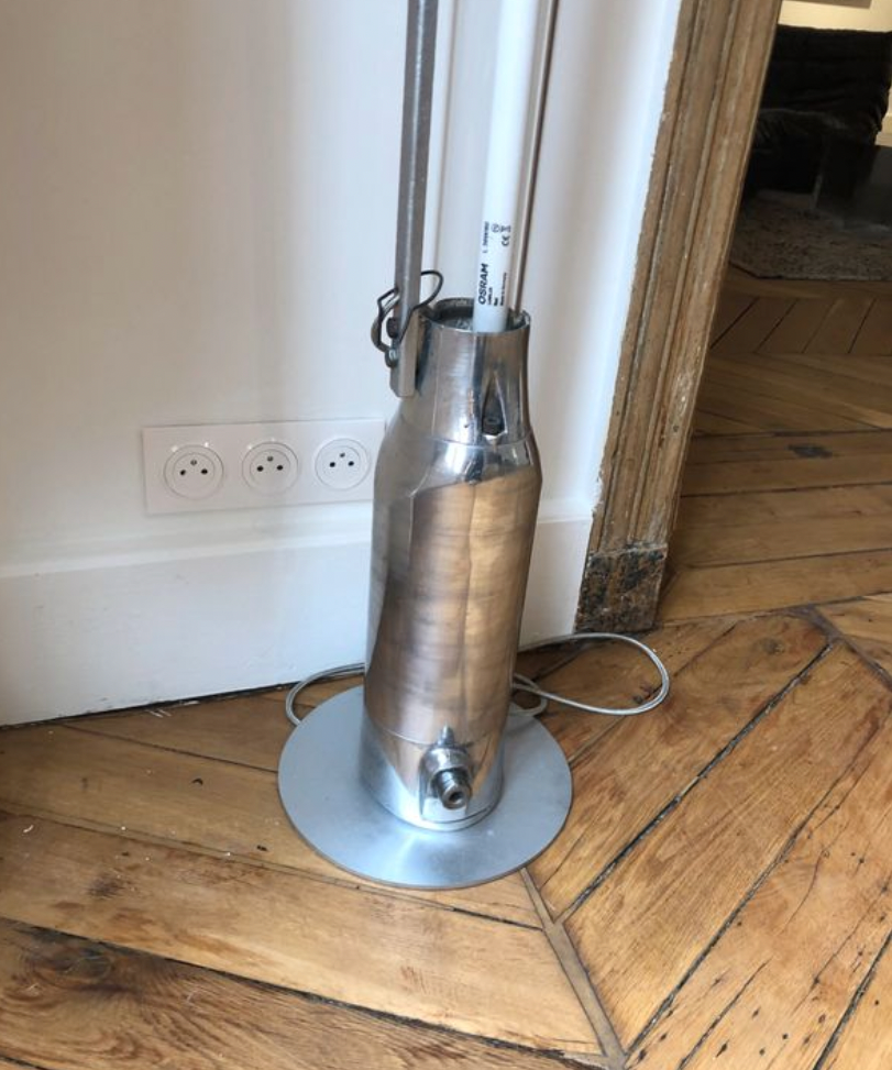 Industrial lamps 70s, pink neon