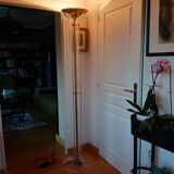 Italian design plexiglass floor lamp.