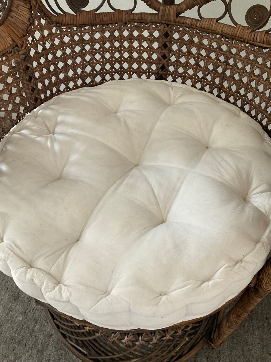 Fauteuil Paon Emmanuelle des années 60