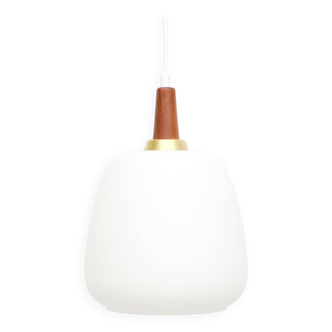 White japandi lamp, Denmark 60's