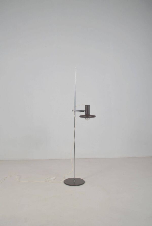 Lampadaire danois ''Optima 3'' conçu par Hans Due pour Fog & Mørup, années 1970