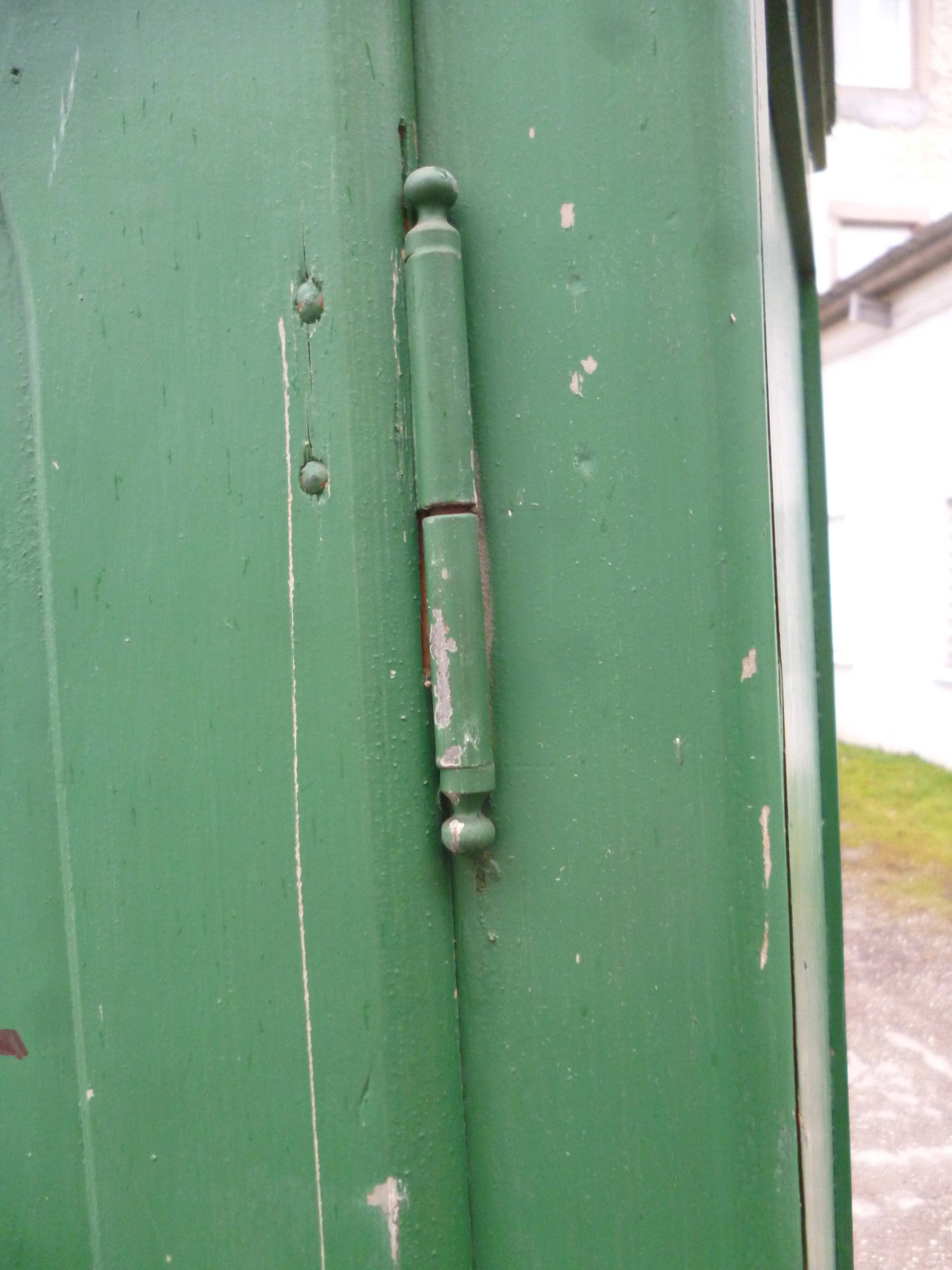 Cabinet 1 door in old fir green patina