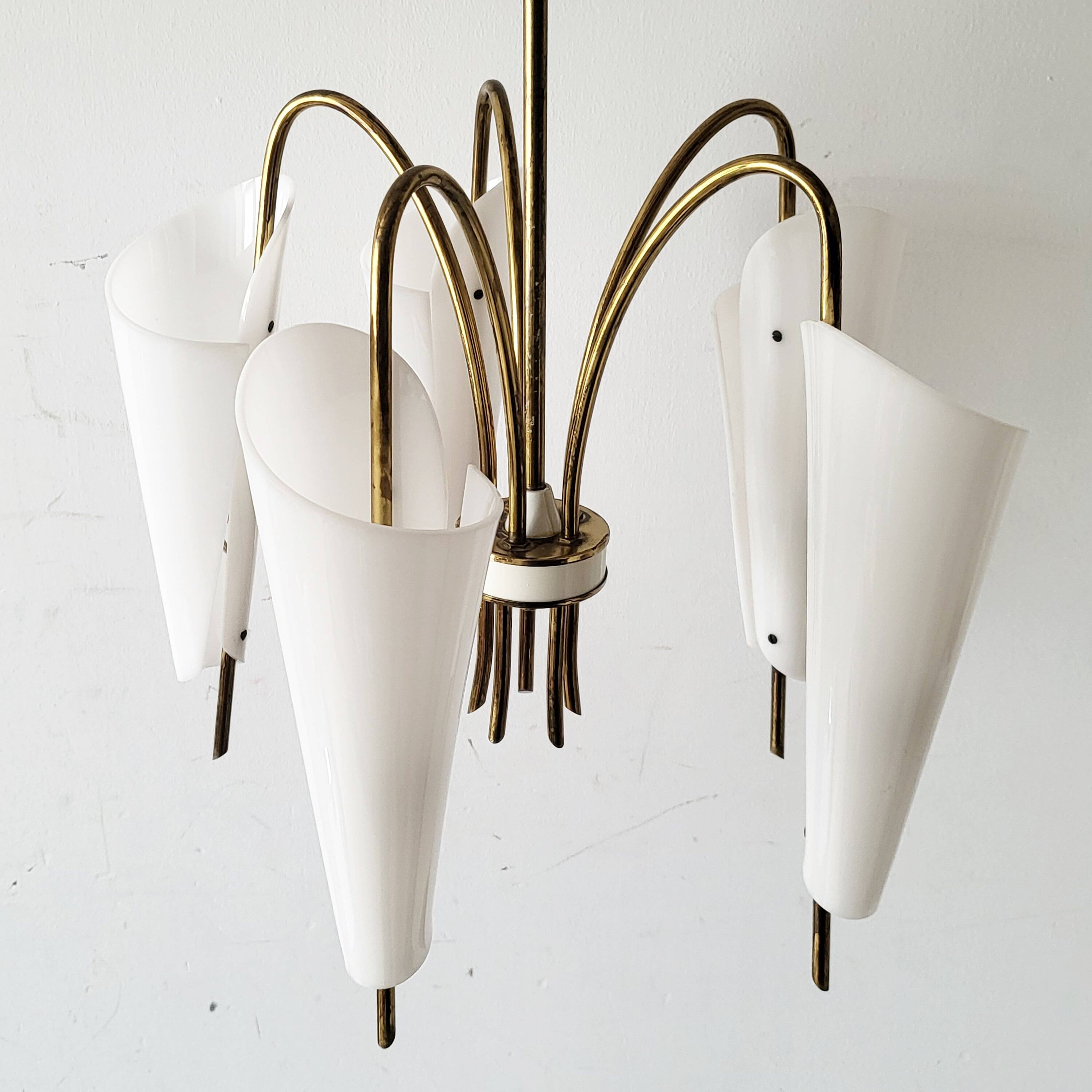 Stilnovo pendant light 1950 vintage