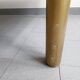 Important vintage italian coffee table 1960 in formica, brass & gold steel