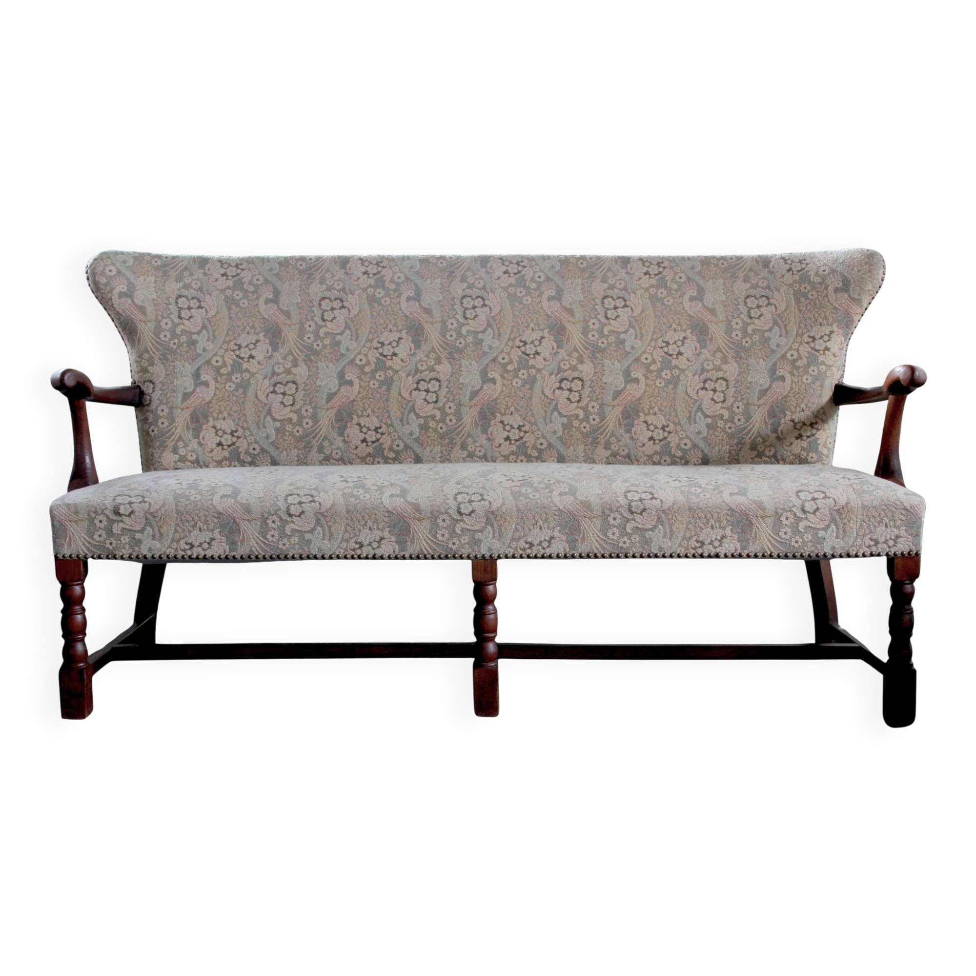 Vintage Danish Art Deco Sofa in Oak - 1940s