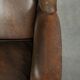 Large sheepskin wingback armchair with beautiful warm colours