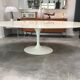 Limited edition table by Eero Saarinen for Knoll studio in extra white marble