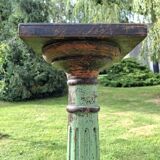 Doric style column in patinated wood, 19th century