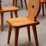 Series of 6 Scandinavian chairs