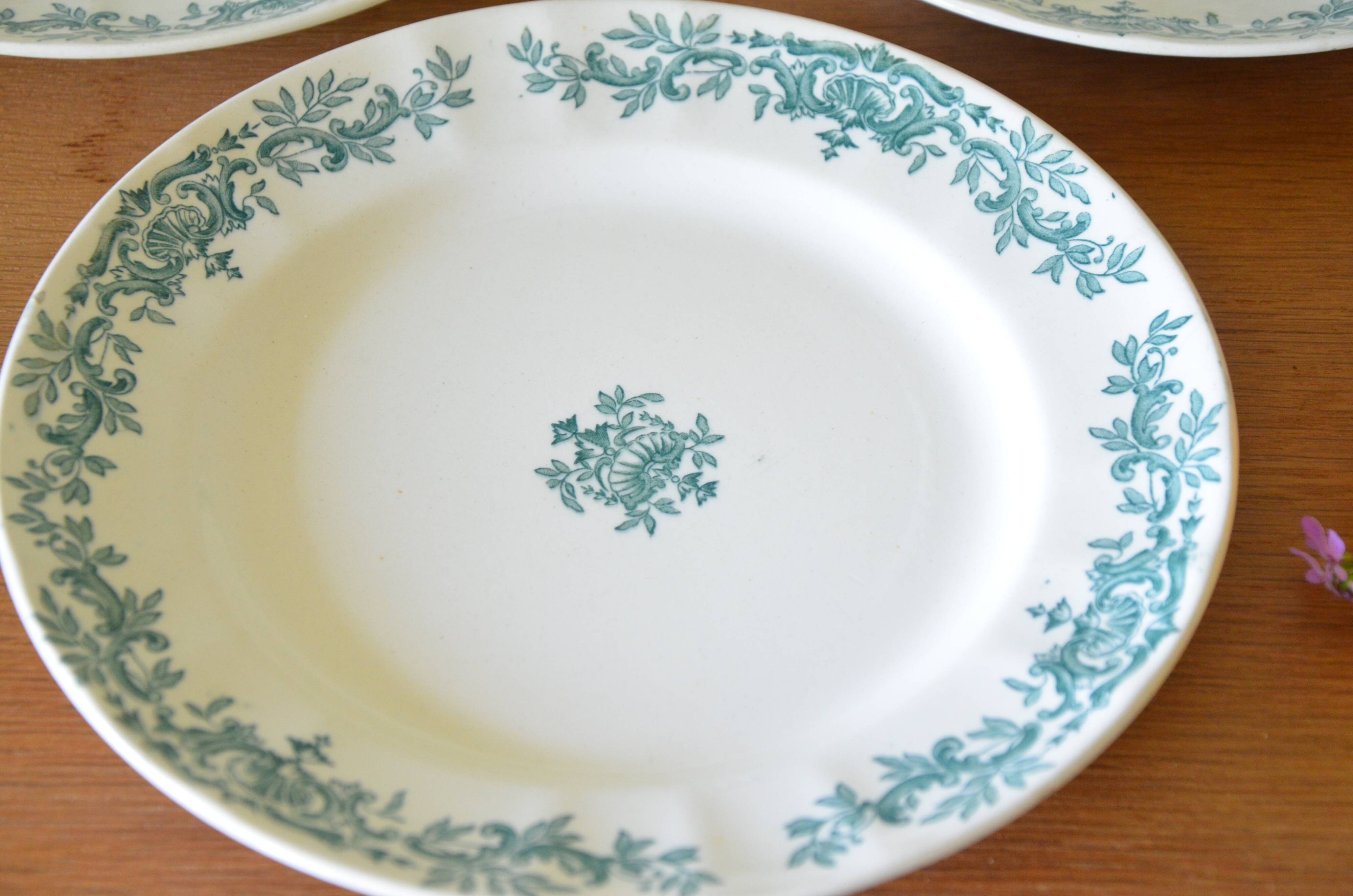 Lot of 3 plates Robert Charbonnier by Longchamp