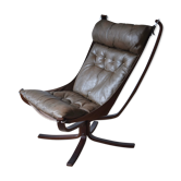 Fauteuil Falcon du milieu du siècle Sigurd Ressel Vatne Møbler, années 1970.