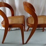 Pair of Baumann gondola chairs