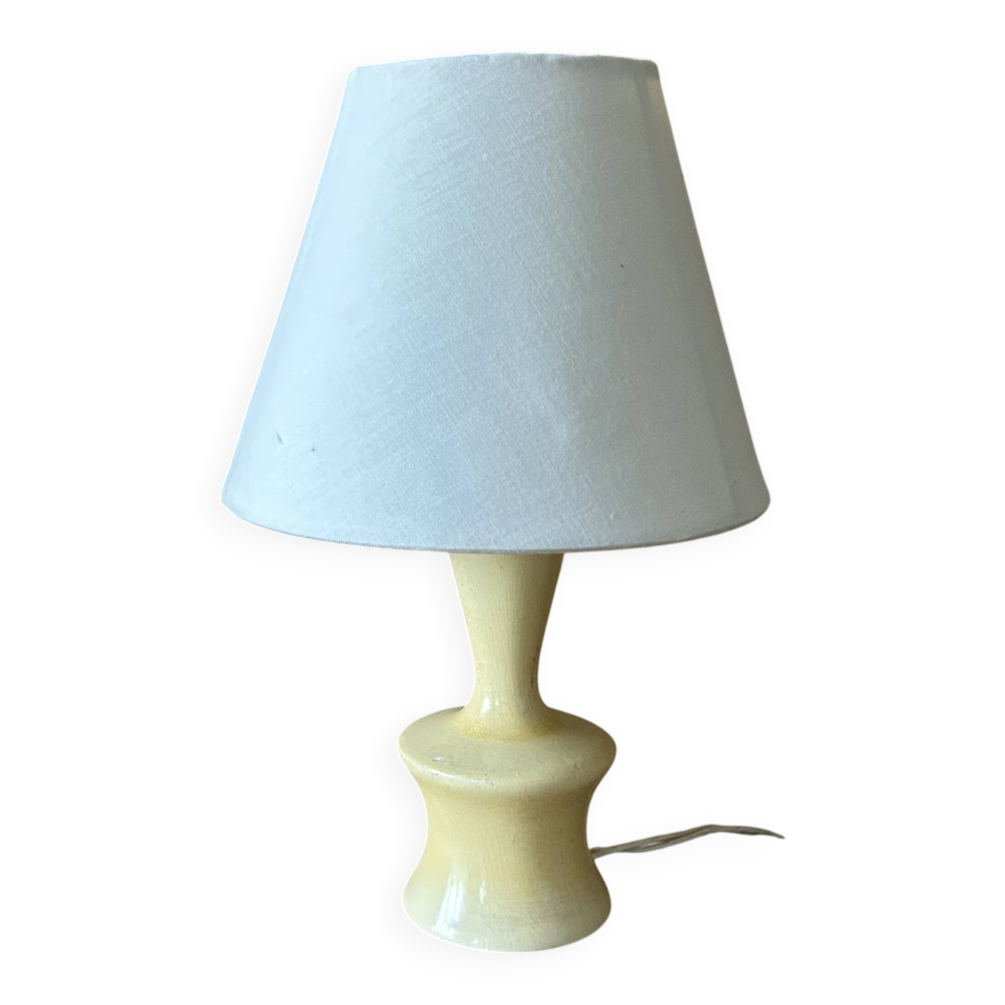 Small antique wooden lamp