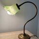 Vintage Kaelle lamp signed in brass and glass paste 70s