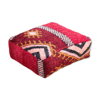 Pouf kilim marocain