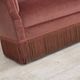 1960s, Danish 2-seater sofa, original pink furniture velour.