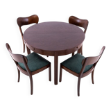 Art Deco table set, Poland, 1930s. After renovation.