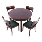 Art Deco table set, Poland, 1930s. After renovation.