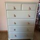 Commode bois vert 6 tiroirs