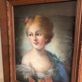 Tableau pastel de jeune fille