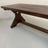 20th century solid fir monastery table