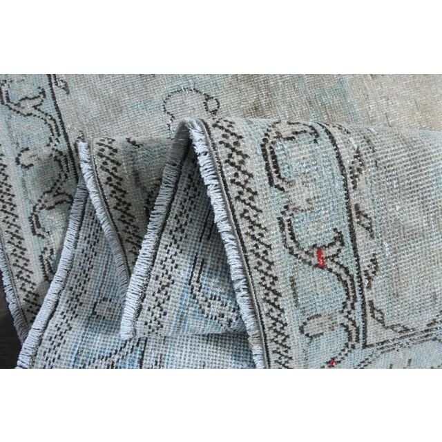 1970s Vintage Persian Handmade Wool Cotton Light Tan Area Rug 286x390