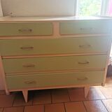 Vintage dresser year 70 feet compass