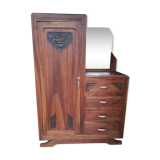 Vintage asymmetrical Parisian wardrobe