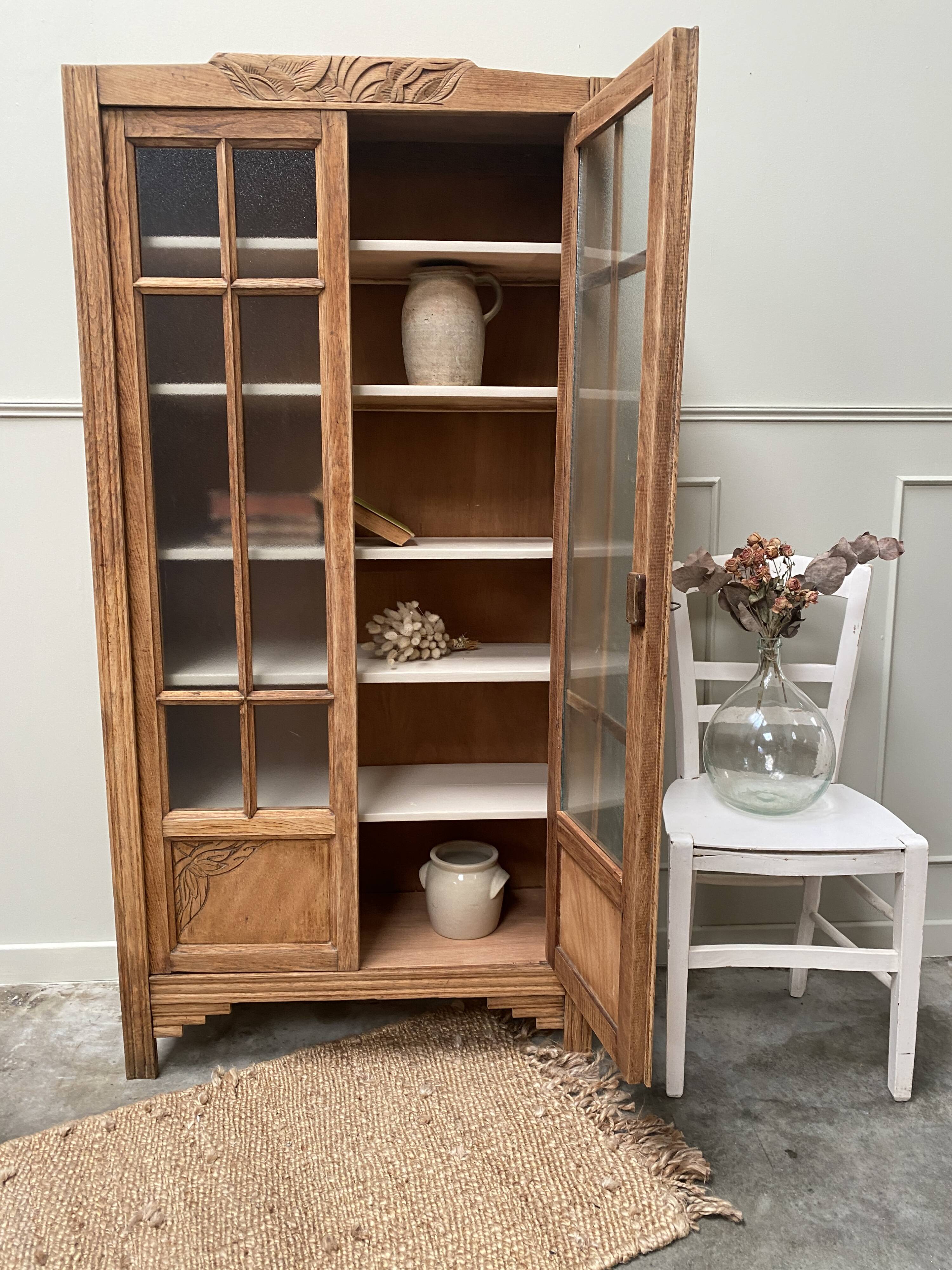 Armoire parisienne Art déco vitrée