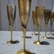 Set of 12 Authentic Antique Vintage Champagne Flutes