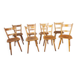 Set of 8 60s bistro chairs