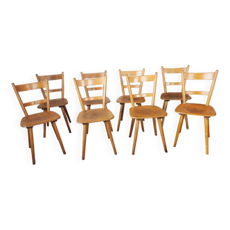 Set de 8 chaises bistrot des années 60