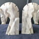Pair of bookends "Horse heads" in onyx