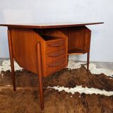 Small Scandinavian teak desk