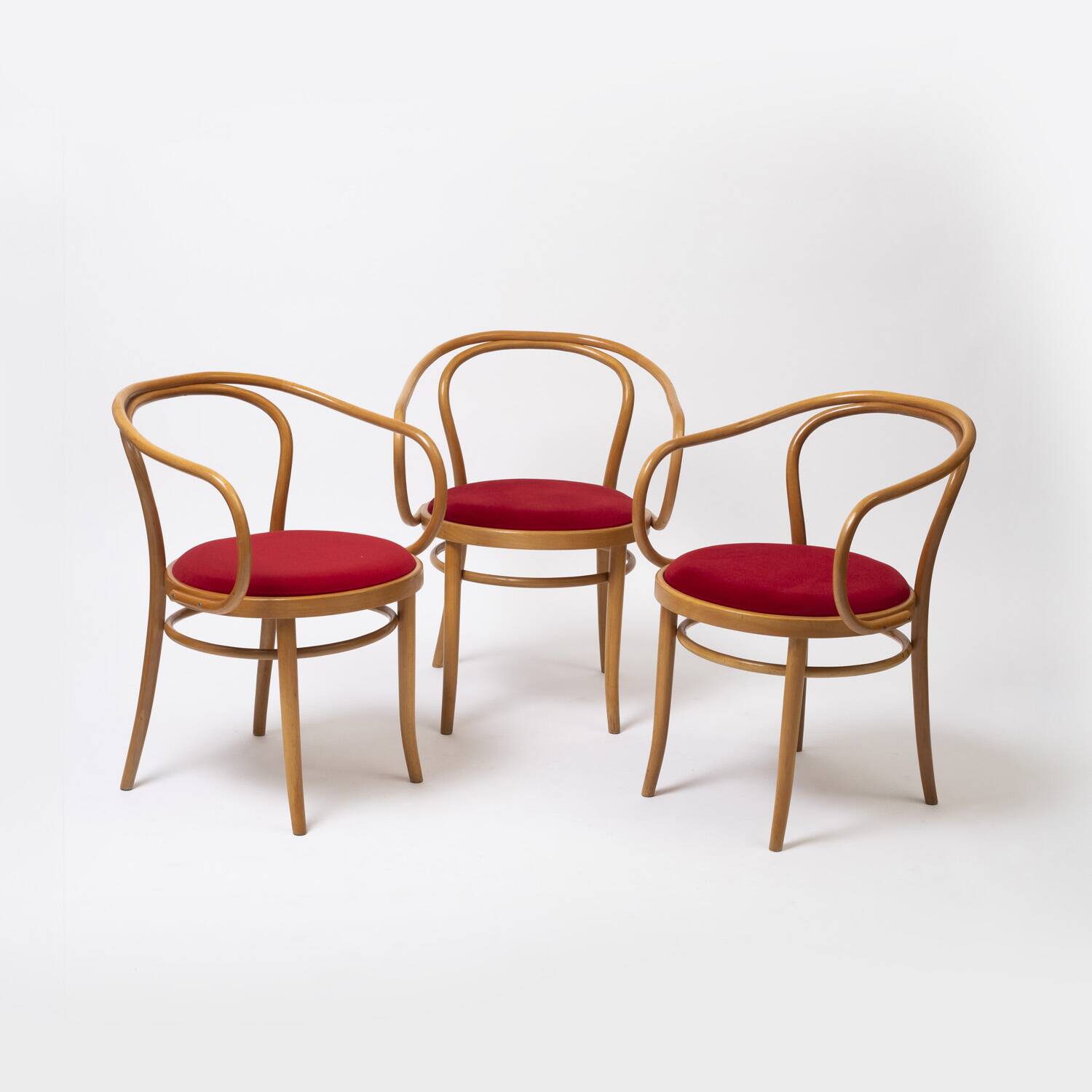 Dining set by Drevotvar and set of 3 chairs by Jasienica, Poland