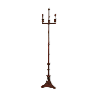 Lampadaire vintage style lampe bougeoir bouillotte