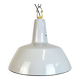 Lampe à Suspension Industrielle en Émail Gris de Philips, 1960s