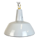 Lampe à Suspension Industrielle en Émail Gris de Philips, 1960s