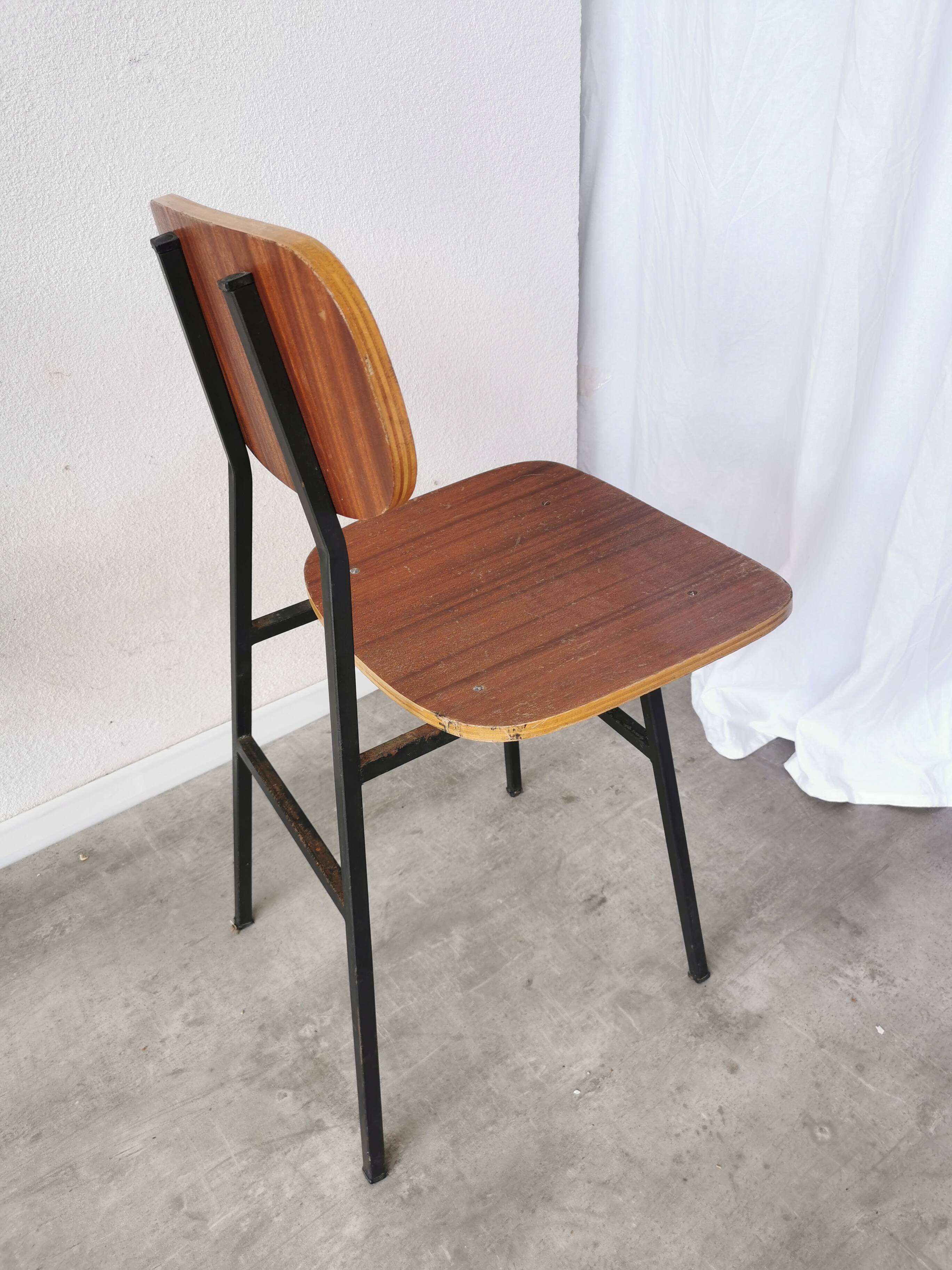Vintage stol kamnik school chair: 1970s yugoslavia, industrial design