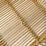 grand plateau en rotin design vintage