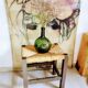 Bedded sitting wooden stool