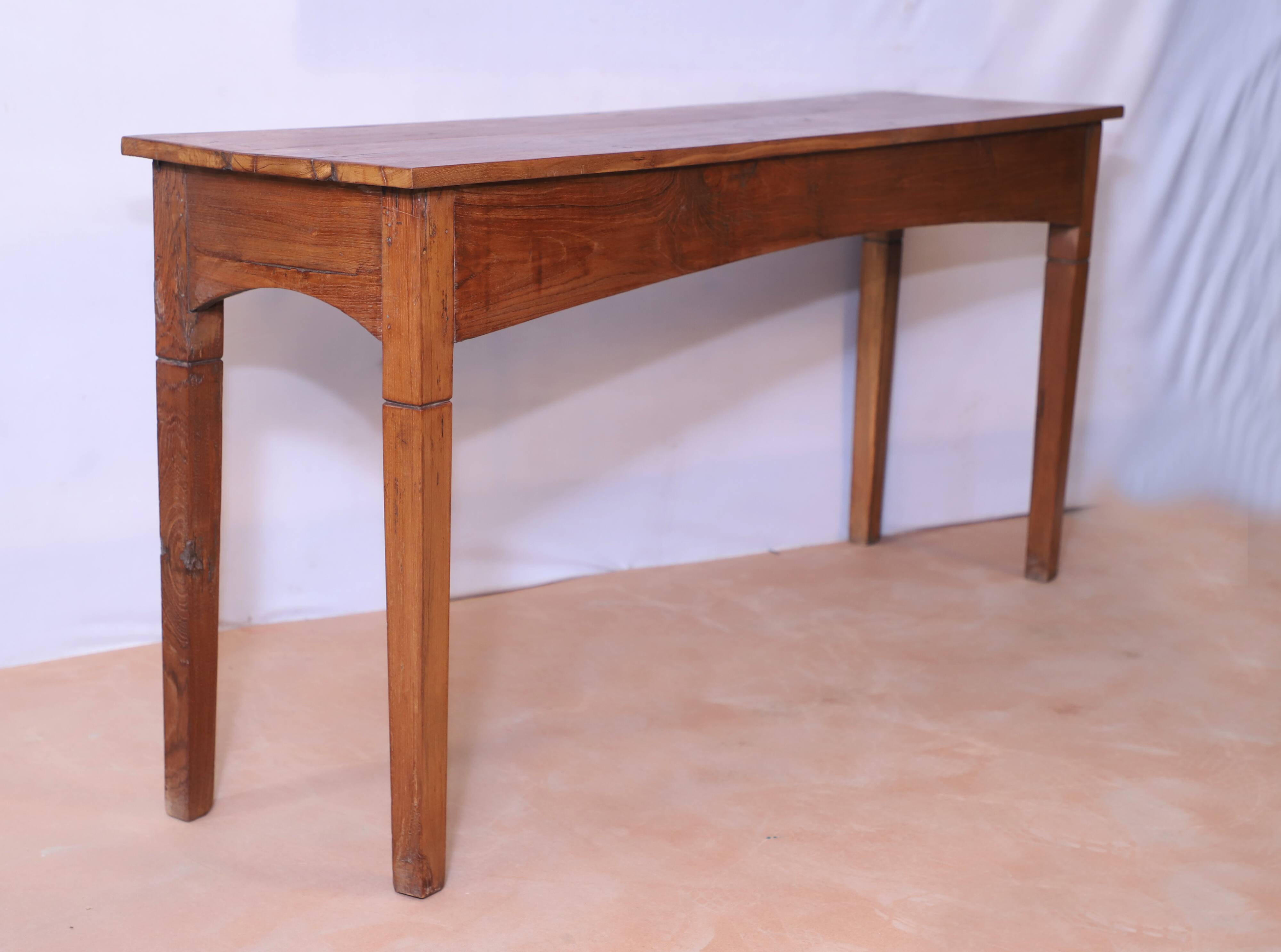 Burmese teak console