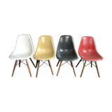 Set of 4 DSW Chairs by Charles and Ray Eames for Herman Miller