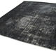 Hand-knotted oriental overdyed 312 cm x 356 cm black wool carpet