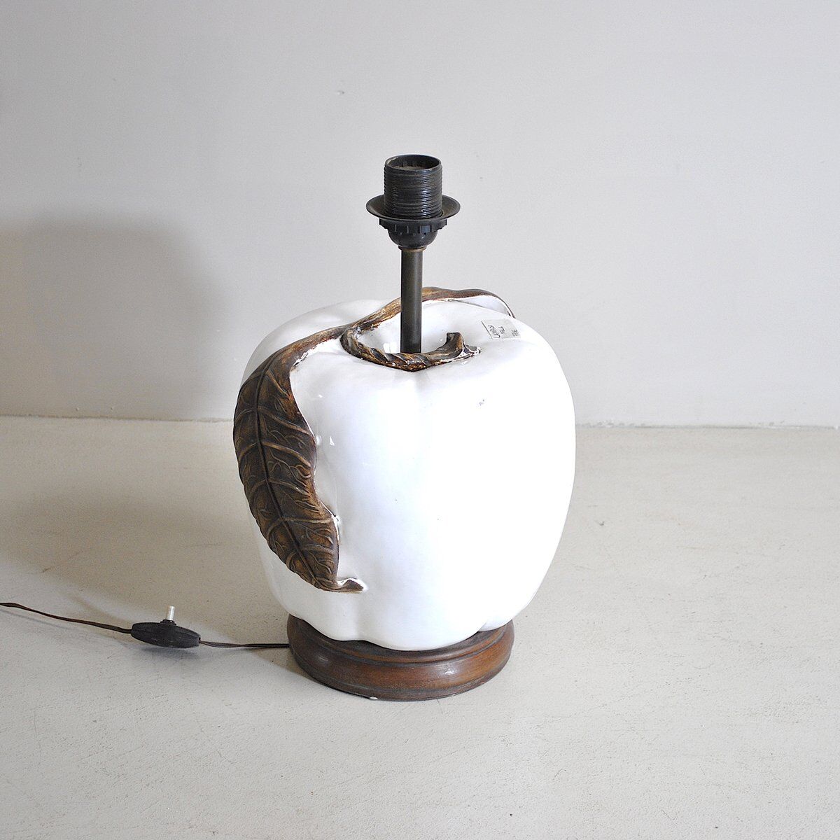 Glazed ceramic table lamp, 1960s