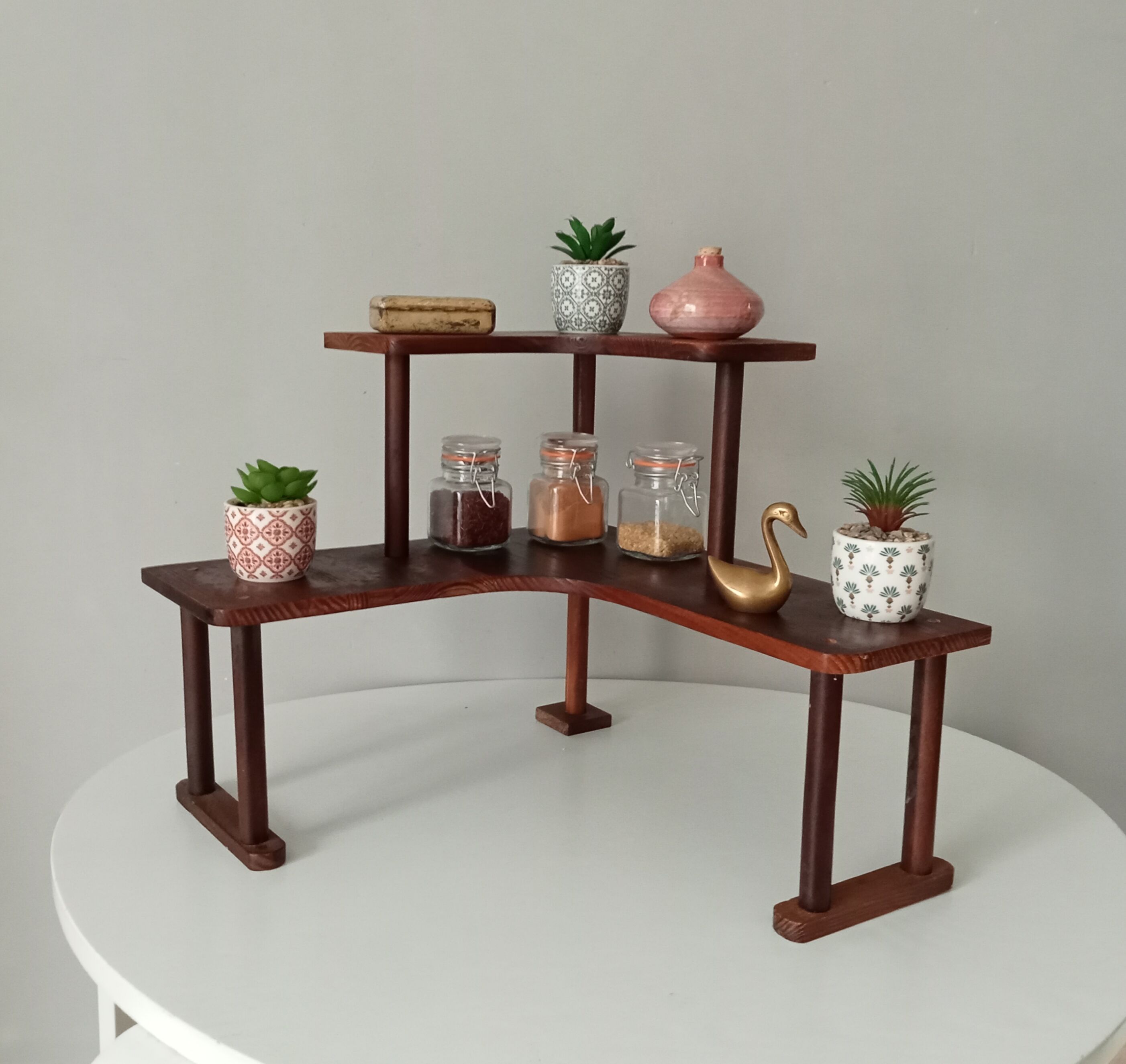 Vintage wooden shelf