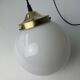 Old round opaline pendant pendant 18 cm vintage