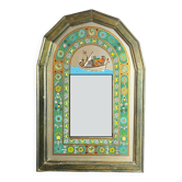 Mirror and painting on glass Noah's Ark around 1970