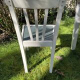 Four original 50 year retro white chairs